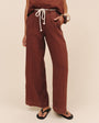 Bella DahlClean Waist Pintuck Wide Leg - Sea Glass BrownPants