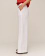 Bella DahlClean Waist Pintuck Wide Leg - WhitePants