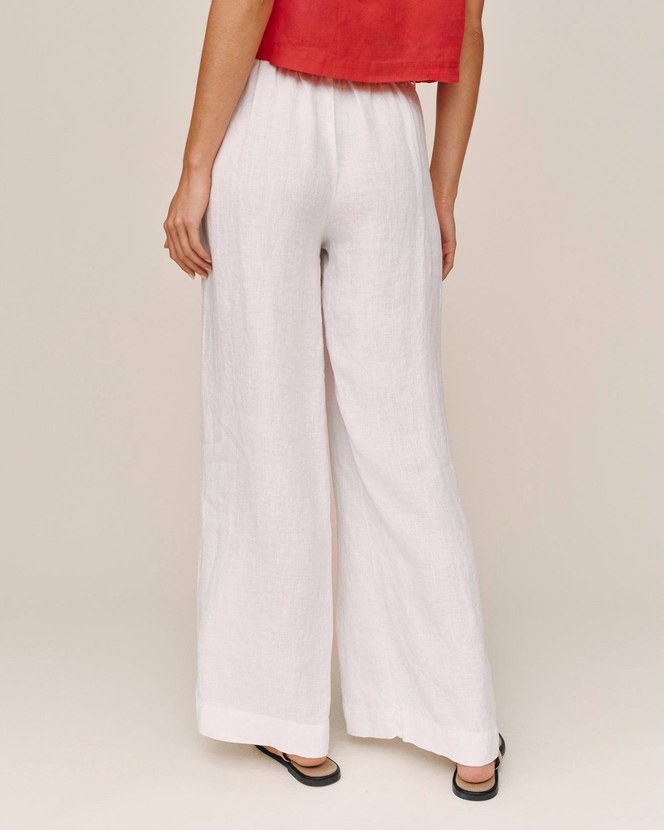 Clean Waist Pintuck Wide Leg - White – Bella Dahl