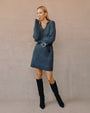 Bella DahlCollared Pullover Sweater Dress - CharcoalDresses