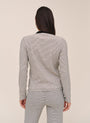 Bella DahlContrast Henley - Heathered StripeTops