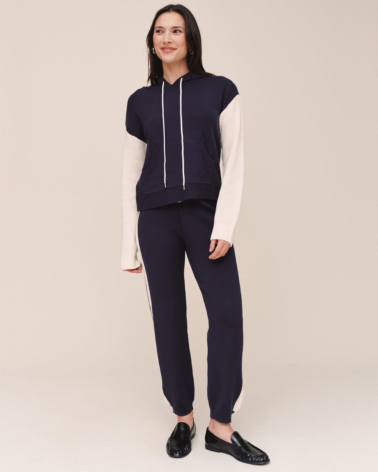Bella DahlContrast Hoodie - Midnight FrostTops