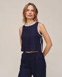 Bella DahlContrast Keyhole Tank - Nautical NightTops