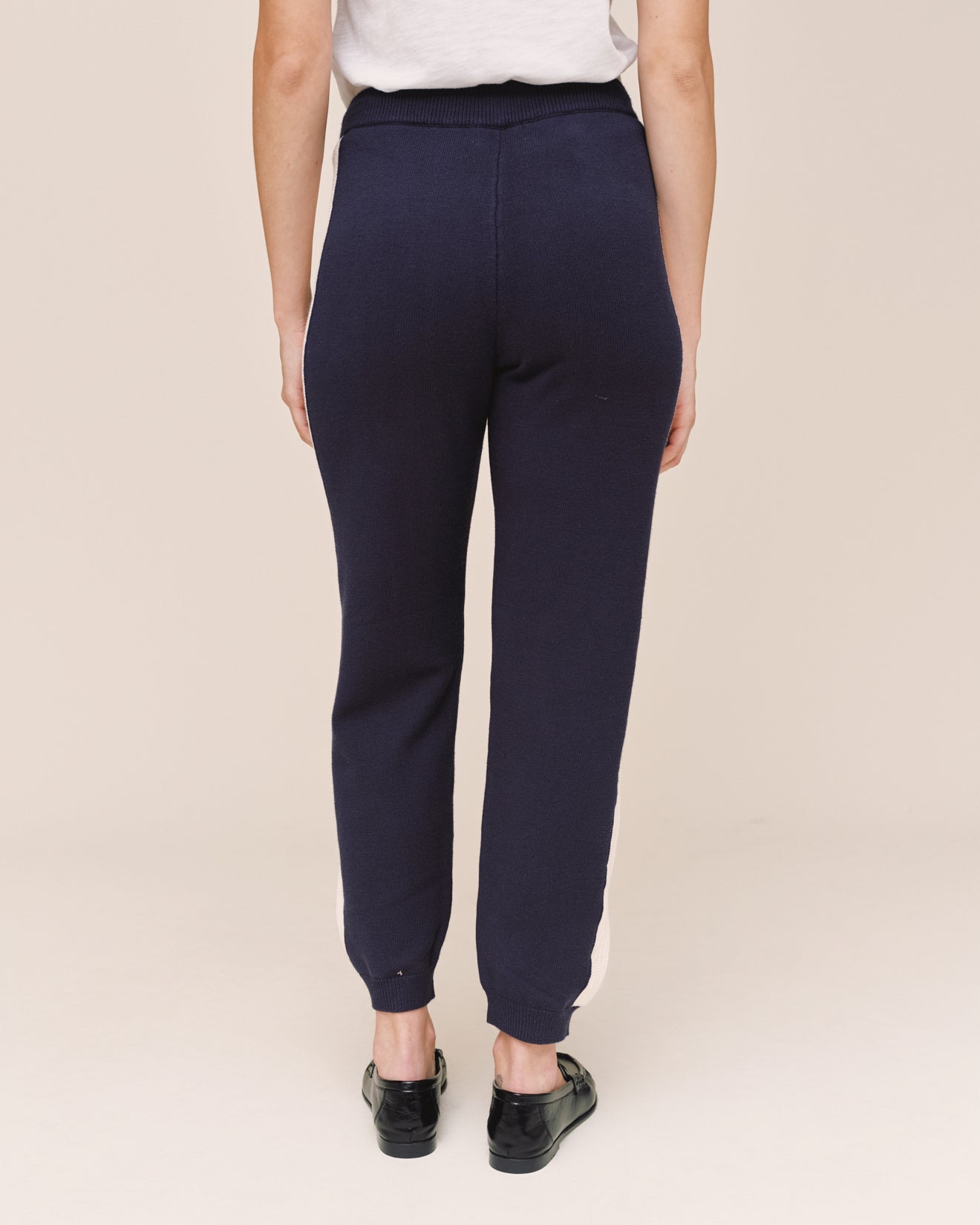 Bella DahlContrast Stripe Knit Jogger - Midnight FrostJoggers