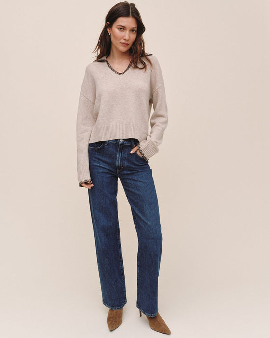 Bella Dahl Contrast Trimmed Sweater - Chalet