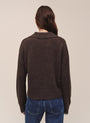 Bella DahlContrast Trimmed Sweater - Dark MinkSweaters