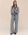 Bella DahlContrast Wide Leg Pant - Heathered IndigoPants