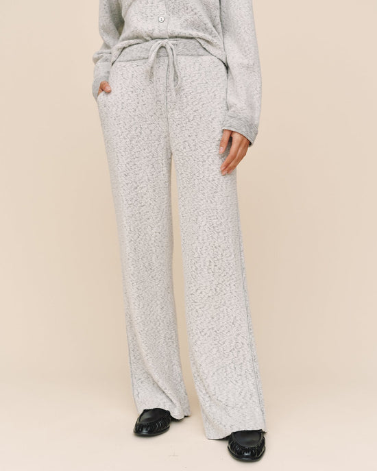 Bella Dahl Contrast Wide Leg Pant - Winter Storm