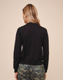 Bella DahlCrew Neck Cardigan - Vintage BlackSweaters