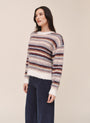 Bella DahlCrew Neck Sweater - Ember StripeSweaters