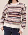 Bella DahlCrew Neck Sweater - Ember StripeSweaters