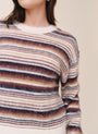 Bella DahlCrew Neck Sweater - Ember StripeSweaters