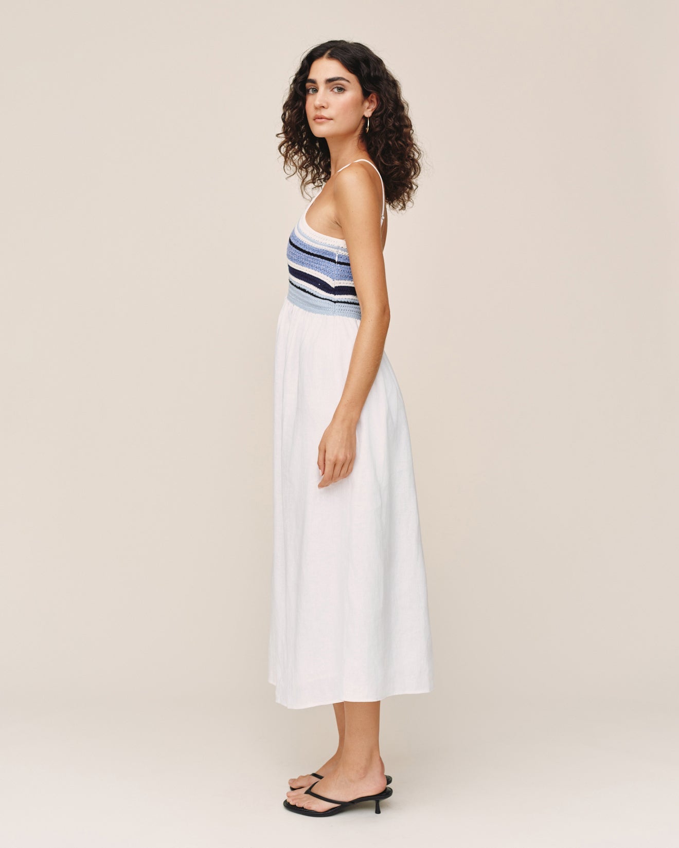 Bella DahlCrochet Mixed Dress - Ocean BlueDresses
