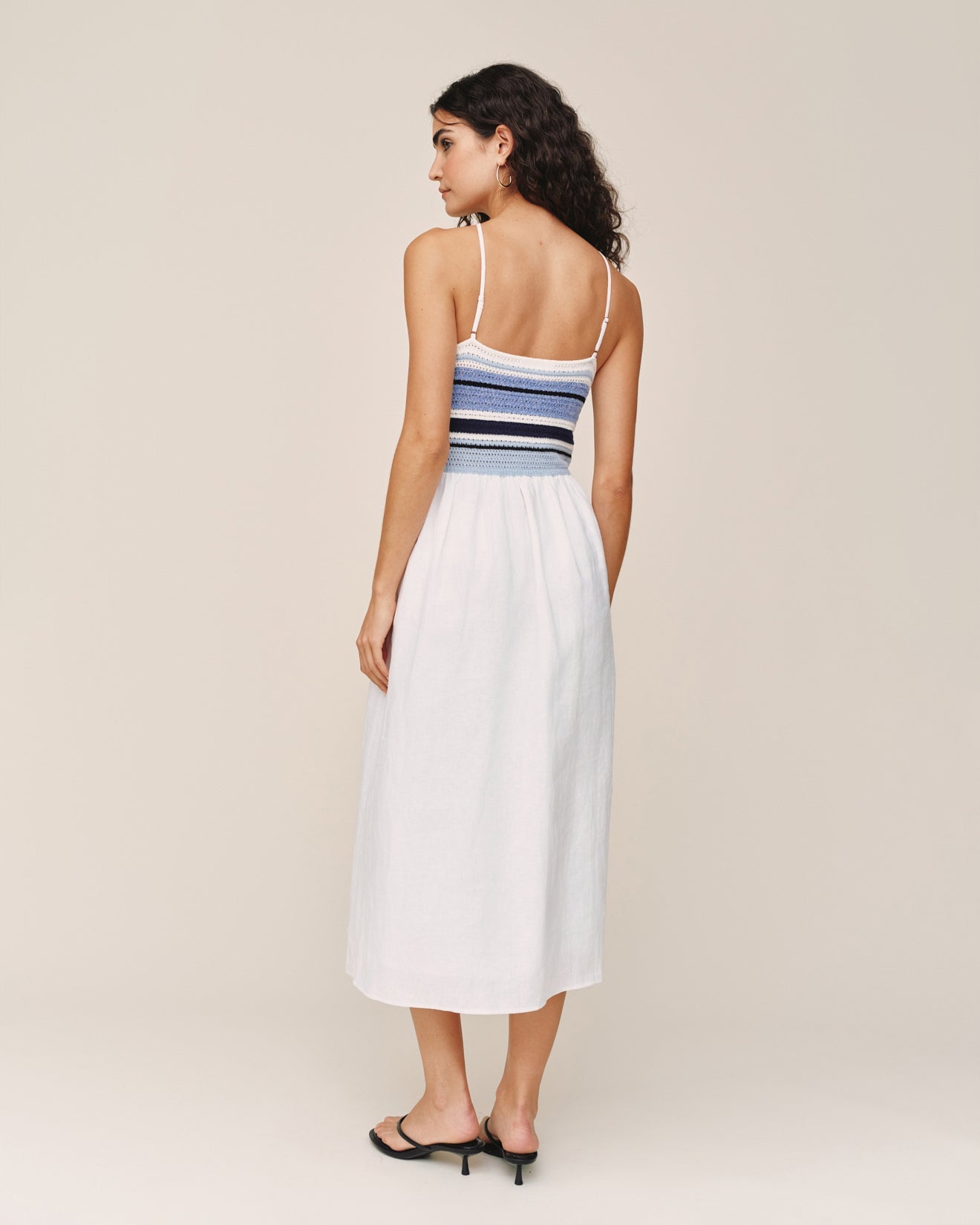 Bella DahlCrochet Mixed Dress - Ocean BlueDresses