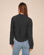 Bella DahlCropped Button Down - Vintage BlackTops