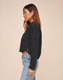 Bella DahlCropped Button Down - Vintage BlackTops