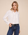 Bella DahlCropped Button Down - WhiteTops