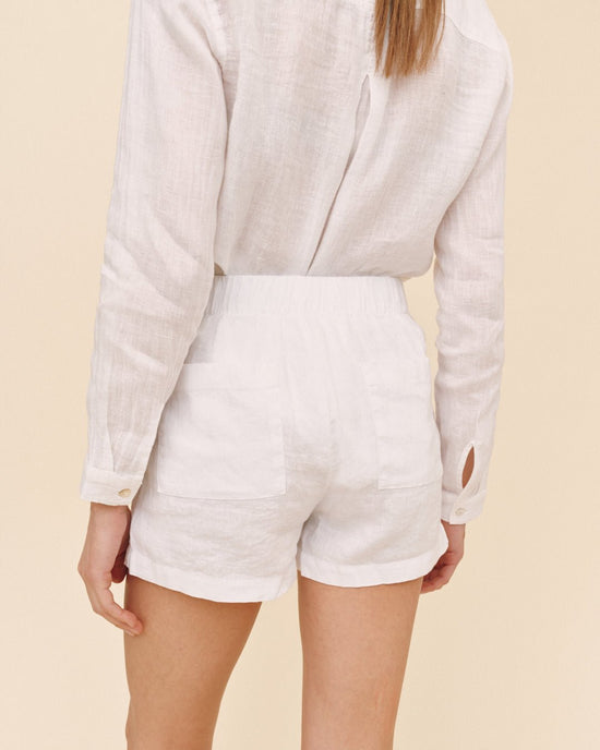 Bella Dahl Double Pleat Short - White View 2