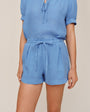 Bella DahlDouble Pleat Tie Short - Ocean BlueShorts