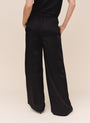 Bella DahlDouble Pleat Wide Leg With Elastic Back - BlackPants