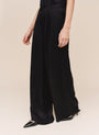 Bella DahlDouble Pleat Wide Leg With Elastic Back - BlackPants