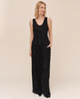 Bella DahlDouble Pleat Wide Leg With Elastic Back - BlackPants