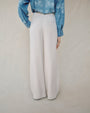 Bella DahlDouble Pleated Wide Leg High Waist Pant - Ivory StonePants