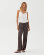Bella DahlDrawstring Jean - Dark ChestnutPants