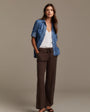 Bella DahlDrawstring Jean - Dark ChestnutPants