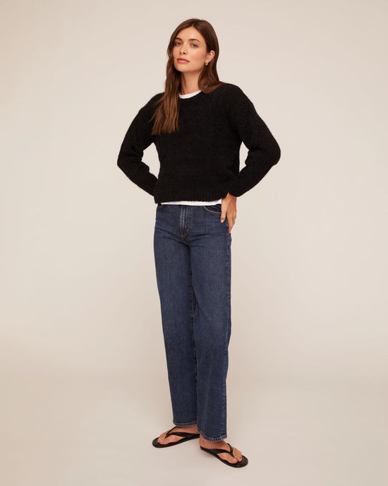 Bella Dahl Drop Shoulder Sweater - Black