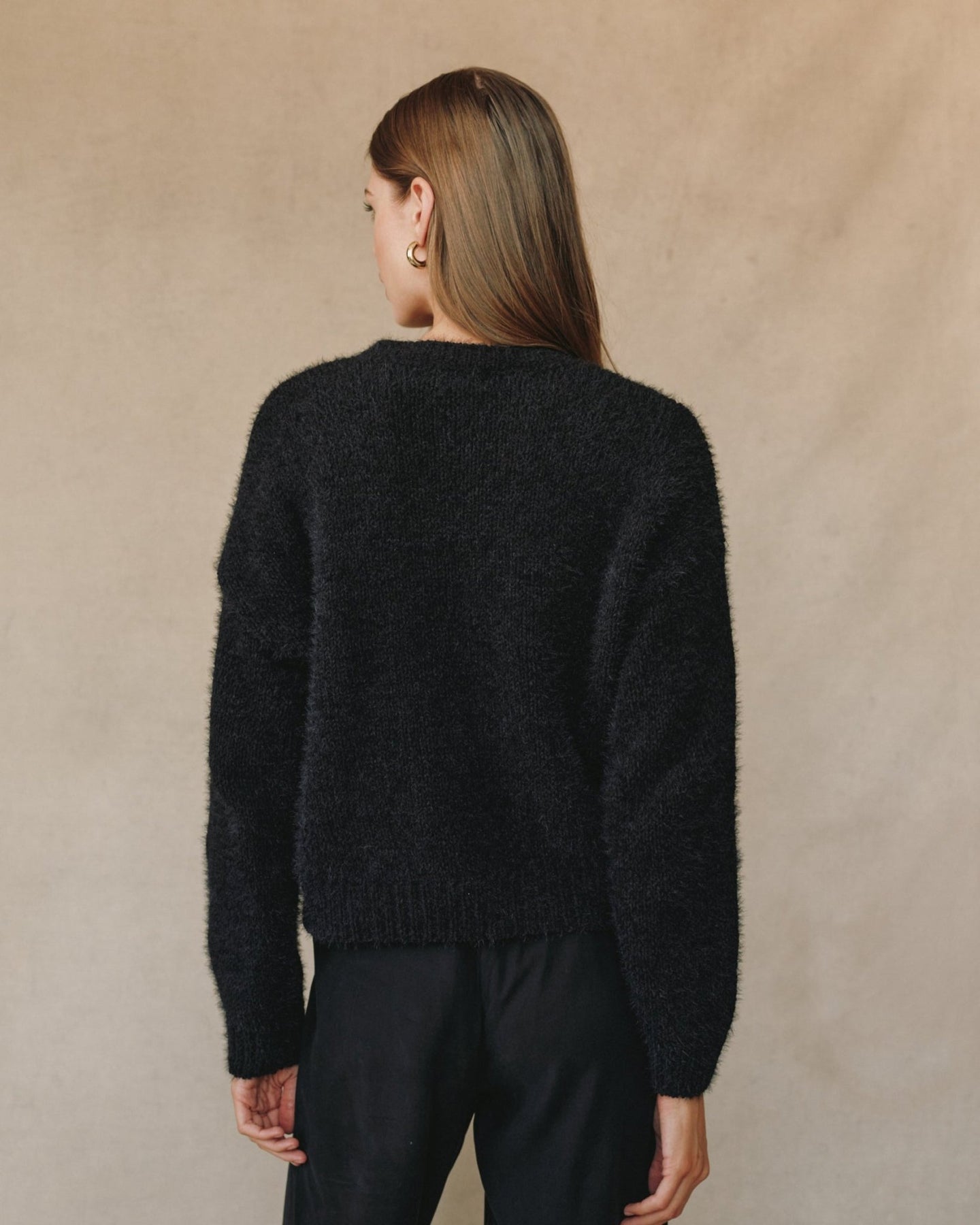 Bella DahlDrop Shoulder Sweater - BlackSweaters