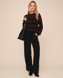 Bella DahlDrop Shoulder Sweater - Black CherrySweaters
