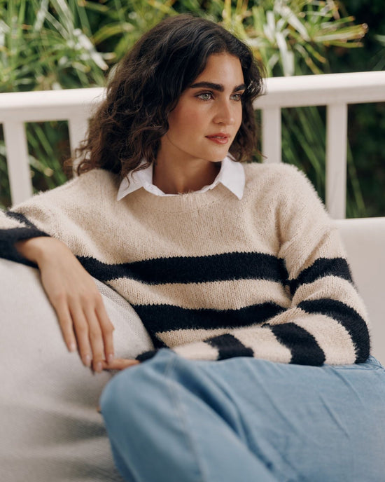 Bella Dahl Drop Shoulder Sweater  - Clay Stone