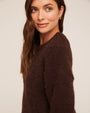 Bella DahlDrop Shoulder Sweater - Dark ChestnutSweaters