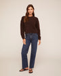Bella DahlDrop Shoulder Sweater - Dark ChestnutSweaters