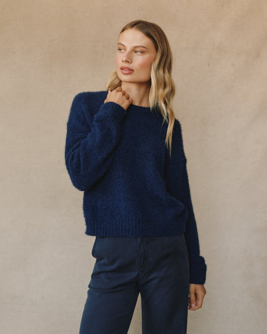 Bella Dahl Drop Shoulder Sweater - Eclipse Blue View 2