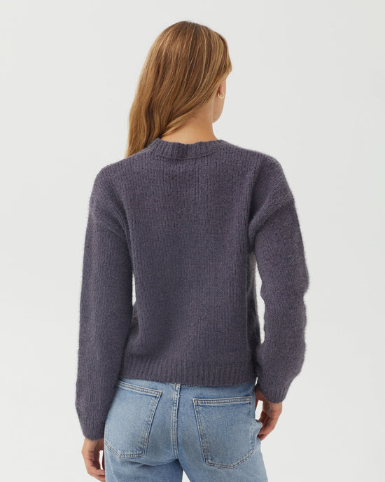 Bella Dahl Drop Shoulder Sweater - Galaxy Smoke View 2
