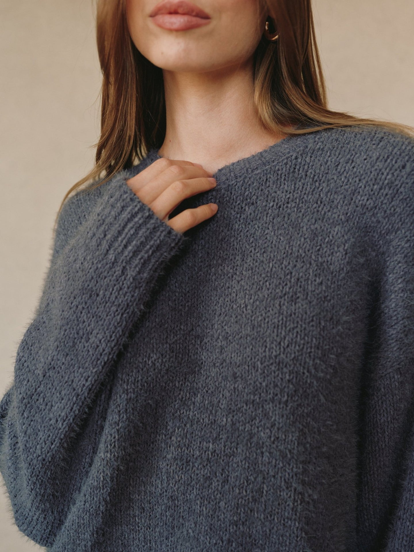 Bella DahlDrop Shoulder Sweater - Galaxy SmokeSweaters