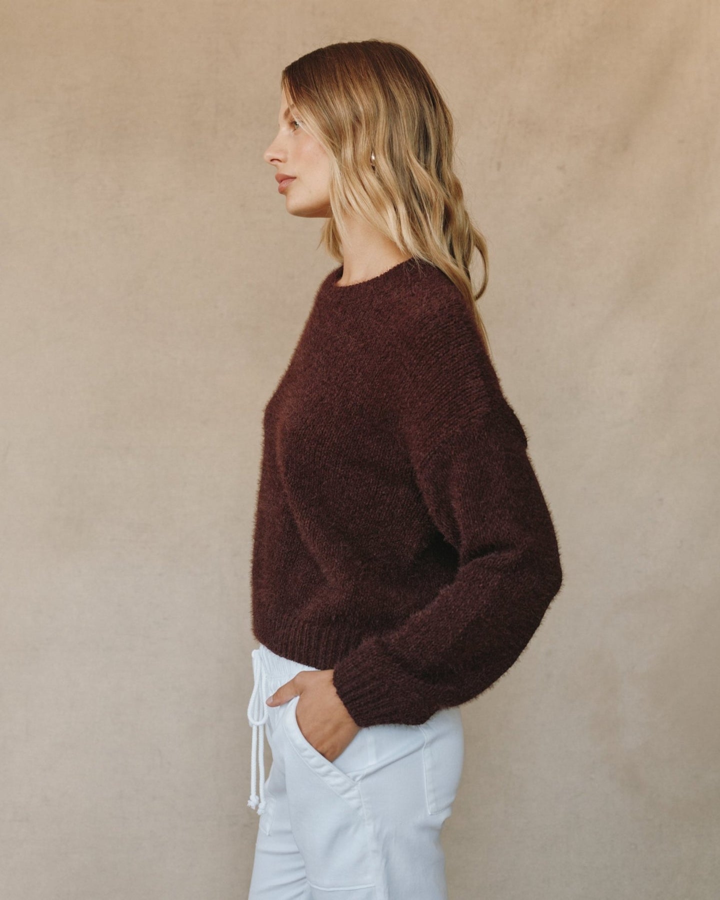 Bella DahlDrop Shoulder Sweater - Pinot NoirSweaters