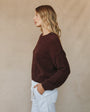 Bella DahlDrop Shoulder Sweater - Pinot NoirSweaters