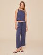 Bella DahlEasy Pocket Wide Leg Crop - Midnight SurfPants