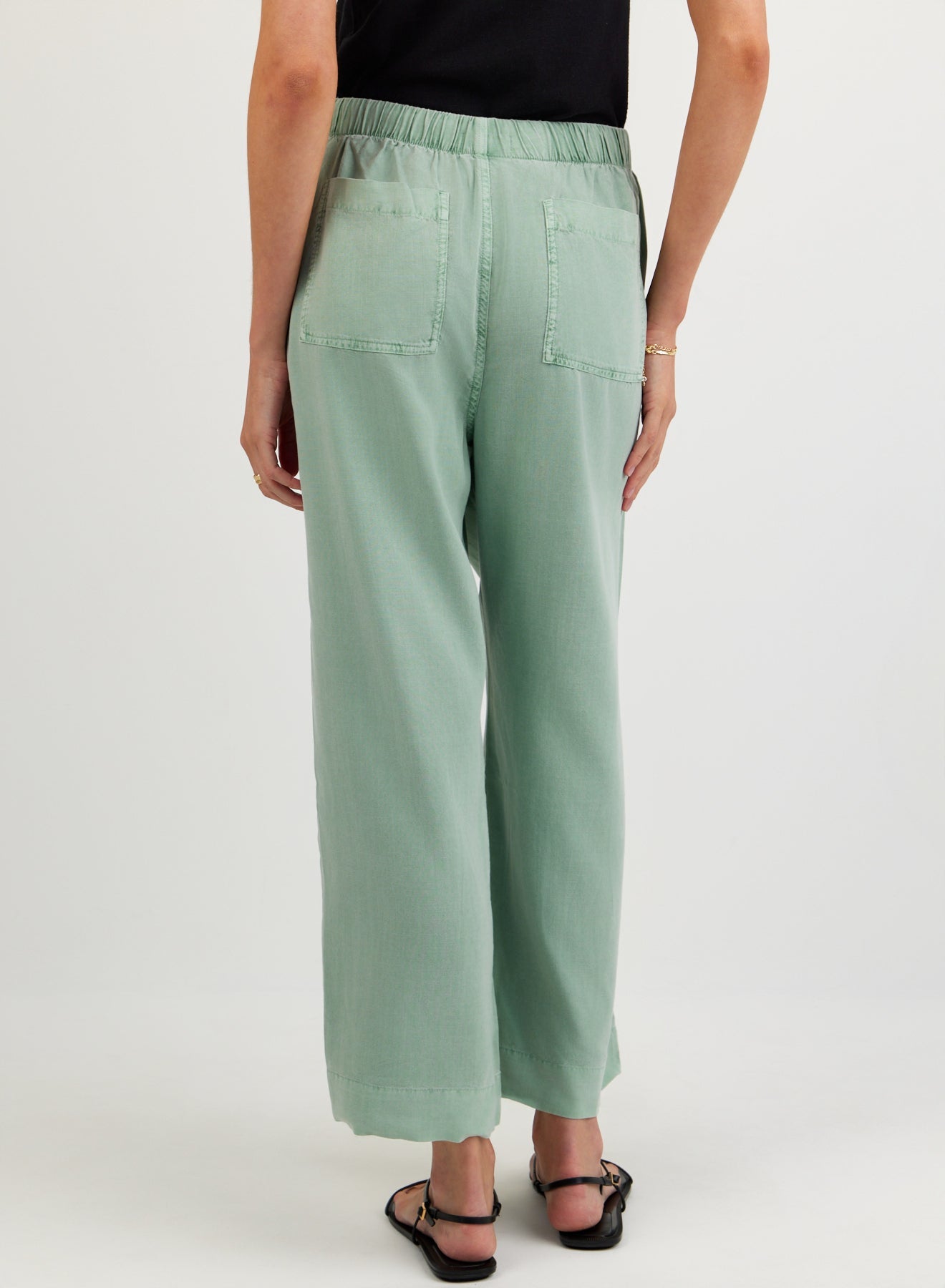 Easy Pocket Wide Leg Crop - Oasis Green – Bella Dahl