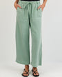 Bella DahlEasy Pocket Wide Leg Crop - Oasis GreenPants