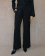 Bella DahlElastic Back Wide Leg Pant - Black Lurex StripeTops