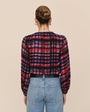 Bella DahlElastic Shirred Top - Winter Plaid PrintTops