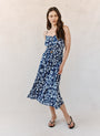 Bella DahlElastic Waist Midi Dress - Indigo Bloom PrintDresses