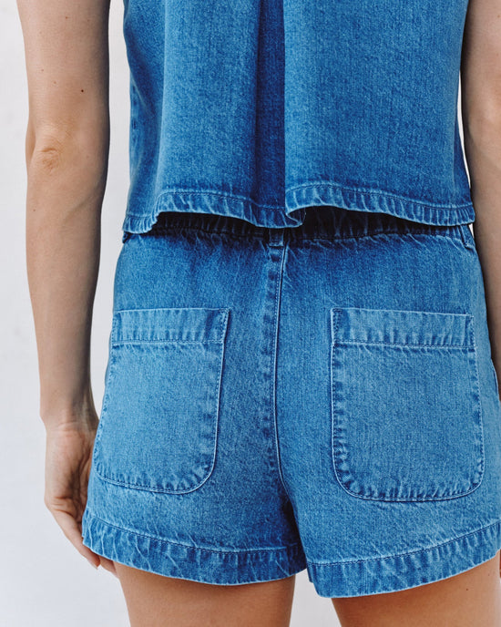 Bella Dahl Elle Playa Trouser Short - Spring Horizon Wash View 2