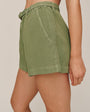 Bella DahlEyelet Belted Short - Olive LeafShorts
