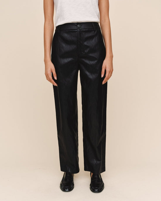Bella Dahl Faux Leather Pant - Black