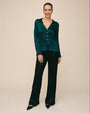 Bella DahlFitted Bell Sleeve Shirt - Velvet LoungeTops
